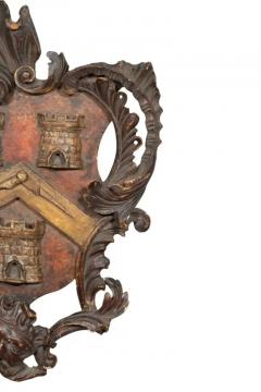 George III Walnut And Polychrome Coat Of Arms - 4140078