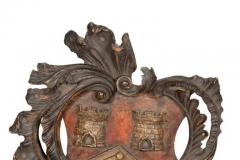 George III Walnut And Polychrome Coat Of Arms - 4140082