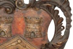 George III Walnut And Polychrome Coat Of Arms - 4140083