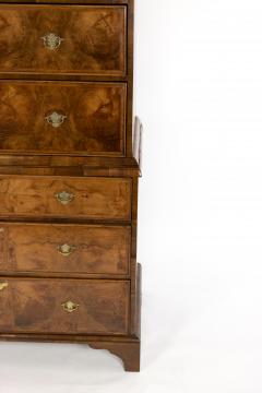 George III Walnut and Mahogany Chest on Chest English Circa 1780  - 2200300