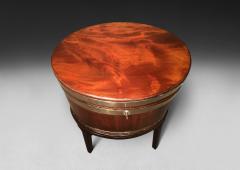 George III period Mahogany and Brass Oval Wine Cooler on stand - 4478009