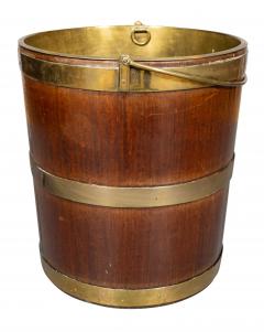 George IV Mahogany And Brass Bound Peat Bucket - 4330311