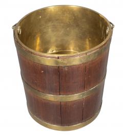 George IV Mahogany And Brass Bound Peat Bucket - 4330322