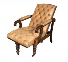 George IV Mahogany Reclining Library Armchair - 4322960