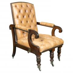 George IV Mahogany Reclining Library Armchair - 4323005