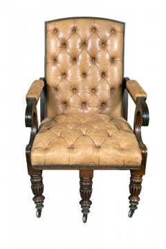 George IV Mahogany Reclining Library Armchair - 4323028