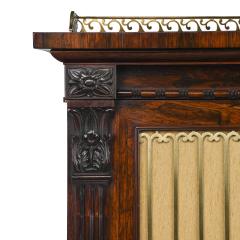 George IV Period Rosewood Chiffonier or Side Cabinet with Carved Detailing - 4025150