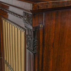 George IV Period Rosewood Chiffonier or Side Cabinet with Carved Detailing - 4025153