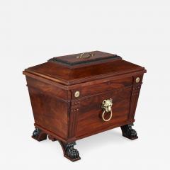 George IV Style Brass Mounted Mahogany Wine Cooler - 2778545