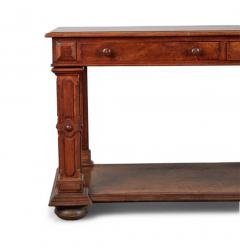 George IV Walnut Burl Walnut Two drawer Console Table - 4253027