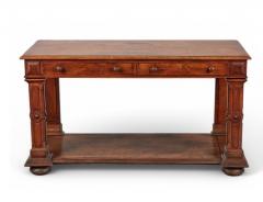 George IV Walnut Burl Walnut Two drawer Console Table - 4253028