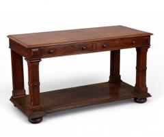 George IV Walnut Burl Walnut Two drawer Console Table - 4253029