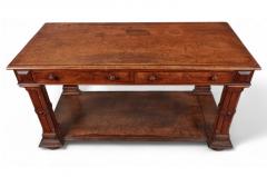 George IV Walnut Burl Walnut Two drawer Console Table - 4253030