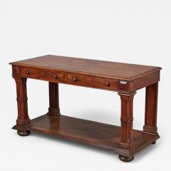 George IV Walnut Burl Walnut Two drawer Console Table - 4256364