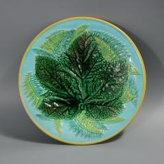 George Jones George Jones Majolica Maple Leaf and Fern Plate - 4050401