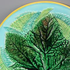 George Jones George Jones Majolica Maple Leaf and Fern Plate - 4050402