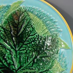 George Jones George Jones Majolica Maple Leaf and Fern Plate - 4050403