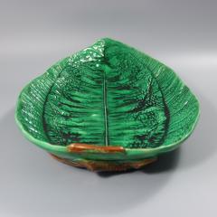 George Jones Large George Jones Majolica Banana Leaf Platter - 4050554