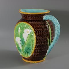 George Jones Majolica Calla Lily Pitcher - 3733668