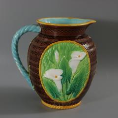 George Jones Majolica Calla Lily Pitcher - 3733671