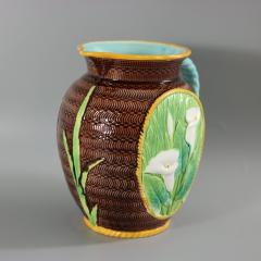 George Jones Majolica Calla Lily Pitcher - 3733677