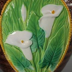 George Jones Majolica Calla Lily Pitcher - 3733681