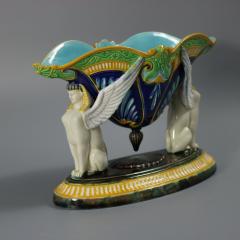 George Jones Majolica Egyptian style Sphinx Bowl - 4095910