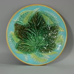 George Jones Majolica Fern Plate - 2570869