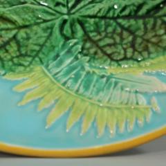 George Jones Majolica Fern Plate - 2570871