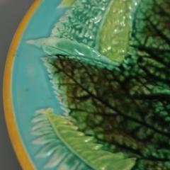 George Jones Majolica Fern Plate - 2570874