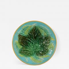 George Jones Majolica Fern Plate - 2571869