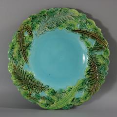 George Jones Majolica Jungle Leaves Plate - 3120244