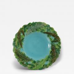 George Jones Majolica Jungle Leaves Plate - 3123851