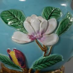 George Jones Majolica Magnolia Cache Pot - 3477767