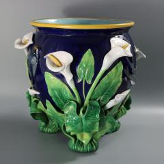 George Jones Majolica Swallow Lily Jardiniere - 3892176