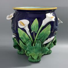 George Jones Majolica Swallow Lily Jardiniere - 3892178