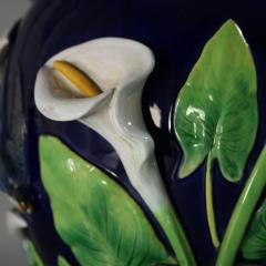 George Jones Majolica Swallow Lily Jardiniere - 3892180