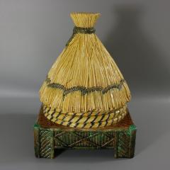 George Jones Thatched Beehive Cheese Keeper - 2869650