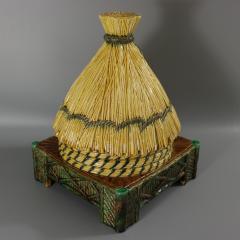 George Jones Thatched Beehive Cheese Keeper - 2869653