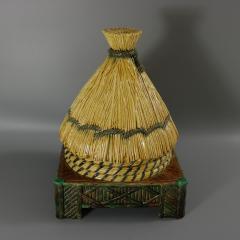 George Jones Thatched Beehive Cheese Keeper - 2869654