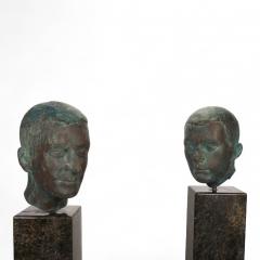 George Kolbe Set of 2 Bronze sculptures on granite steles by a student of Georg Kolbe 1925 - 4737952