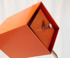 George Kovacs Geometric Orange Red Chrome Floor Lamp - 2342264