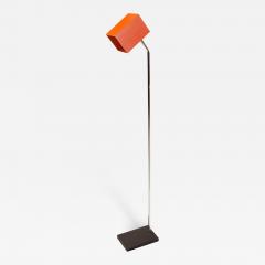 George Kovacs Geometric Orange Red Chrome Floor Lamp - 2347116