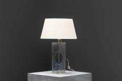 George Kovacs Minimalist Steel Table Lamp France 1970s - 3535481