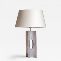George Kovacs Minimalist Steel Table Lamp France 1970s - 3539162