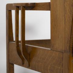 George Montague Ellwood G M Ellwood attributed Arts Crafts Armchair with Morris Co Bird Fabric - 4191777