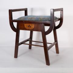 George Montague Ellwood G M Ellwood for J S Henry An A framed piano or dressing table stool - 4183041