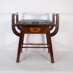 George Montague Ellwood G M Ellwood for J S Henry An A framed piano or dressing table stool - 4183043