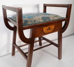 George Montague Ellwood G M Ellwood for J S Henry An A framed piano or dressing table stool - 4183044