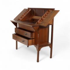 George Montague Ellwood G M Ellwood for J S Henry An Arts Crafts Oak Writing Desk - 4183047